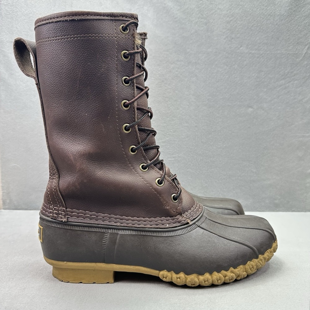 L.L. Bean Womens Size 8 (M)‎ Hunting Boots 10" Brown Leather Gore-Tex Insulated